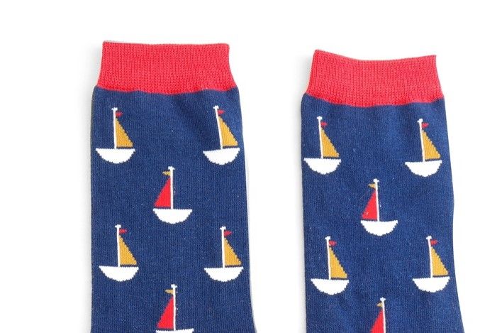 Mr Sparrow Nautical Sailing Socks Super Soft Bamboo Blend