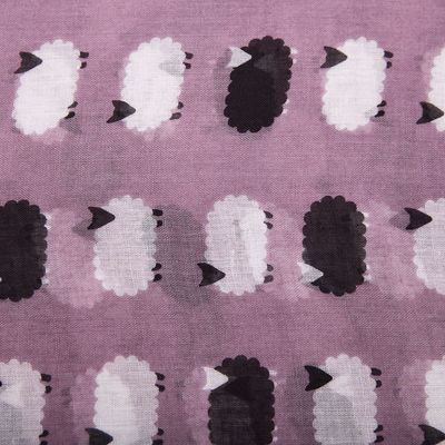 Pure Fashions Lilac Sheep Scarf Lightweight