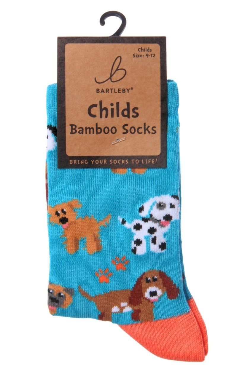 Children's Bamboo Socks Puppy Dog Size Child 6 to 8