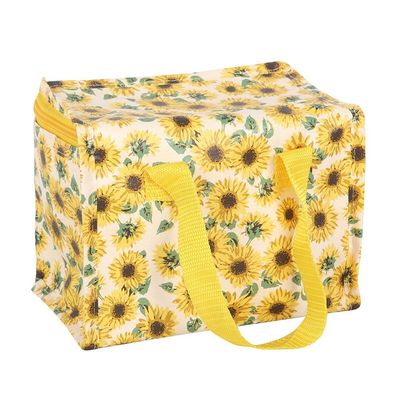 Sunflower Print Lunch Bag Work School Travel Beach Back To school