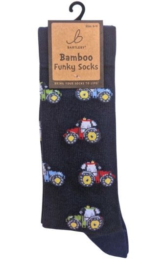 Bartleby  Tractor Funky Socks Bamboo Mix Size 6 to 11