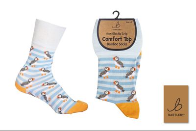 Bartleby Comfort Top Bamboo Socks Garden Birds  Ladies