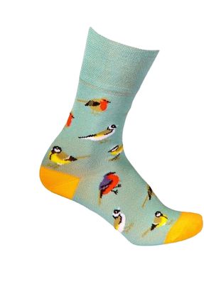 Bartleby Comfort Top Bamboo Socks Garden Birds  Ladies