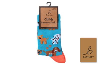 Children's Bamboo Socks Puppy Dog Size Child 12 TO 3