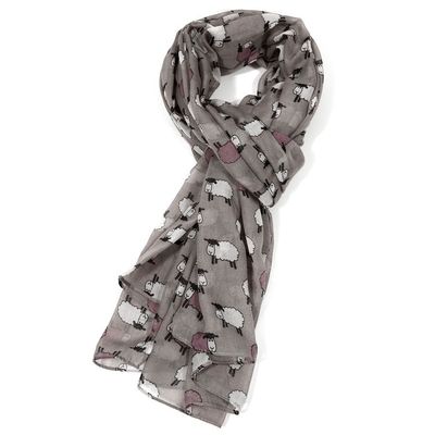Pure Fashions Fluffy Sheep Herd Light  Scarf Lightweight