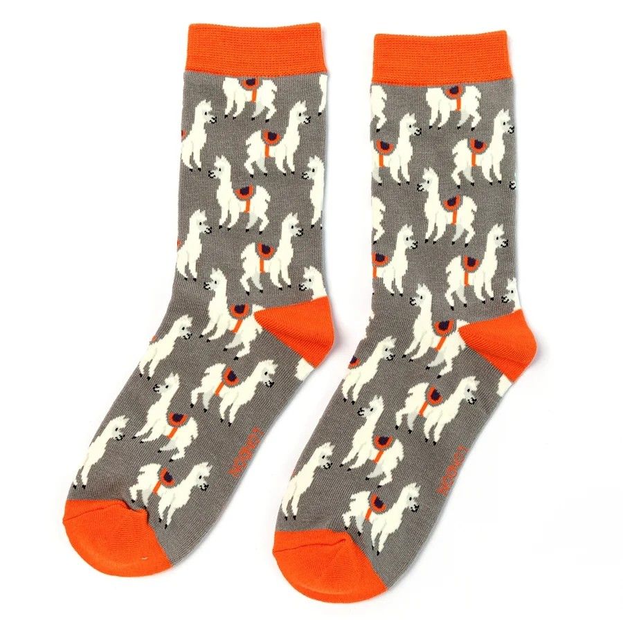 MISS SPARROW Llama Socks Eco Friendly Sustainable Bamboo Mix Super