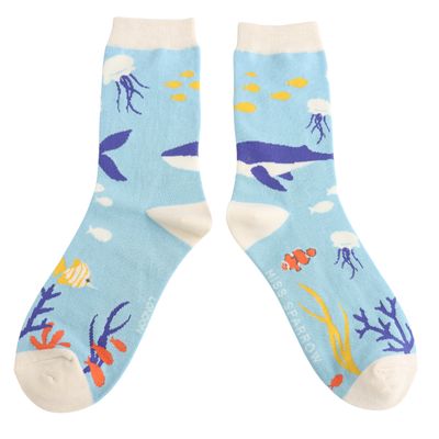 MISS SPARROW Under The Sea Bamboo Socks MISS SPARROW Under The Sea Bamboo Socks