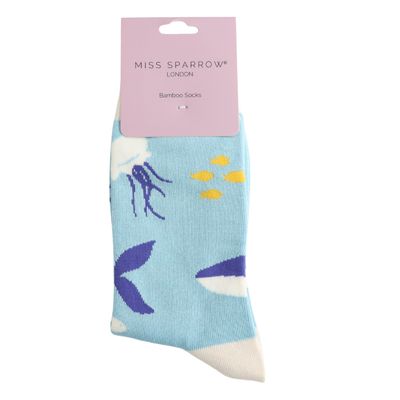 MISS SPARROW Under The Sea Bamboo Socks