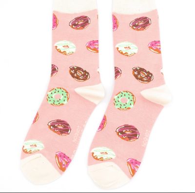 MISS SPARROW Doughnuts Socks Pink MISS SPARROW Doughnuts Socks Pink