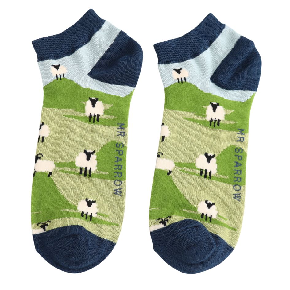 Mr Sparrow Trainer Socks Highland Sheep Mr Sparrow Trainer Socks Highland Sheep