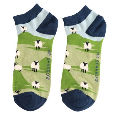 Mr Sparrow Trainer Socks Highland Sheep Mr Sparrow Trainer Socks Highland Sheep