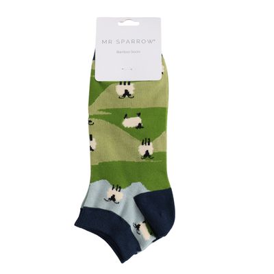 Mr Sparrow Trainer Socks Highland Sheep