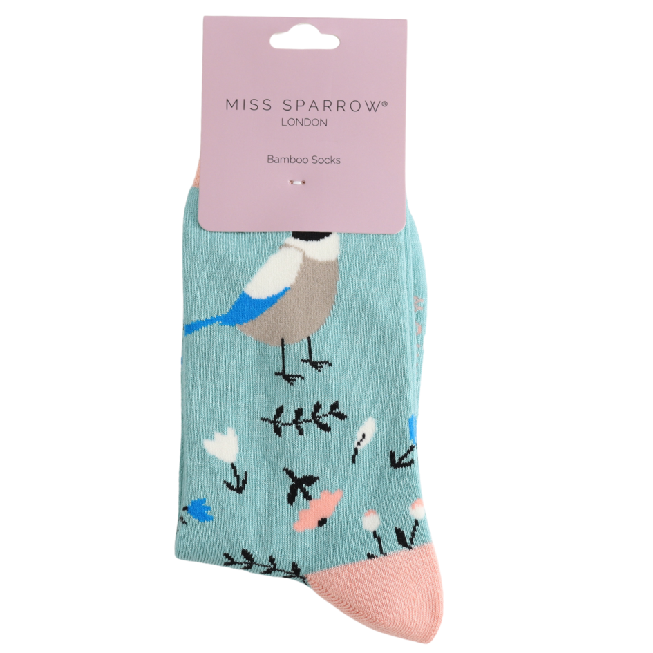 MISS SPARROW Sweet  Birds Birdie Socks Gift