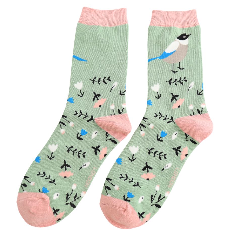 MISS SPARROW Sweet  Birds Birdie Socks Gift