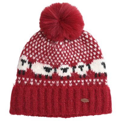 Miss Sparrow Sheep Hat Red Soft Cozy Winter Miss Sparrow Sheep Hat Red Soft Cozy Winter