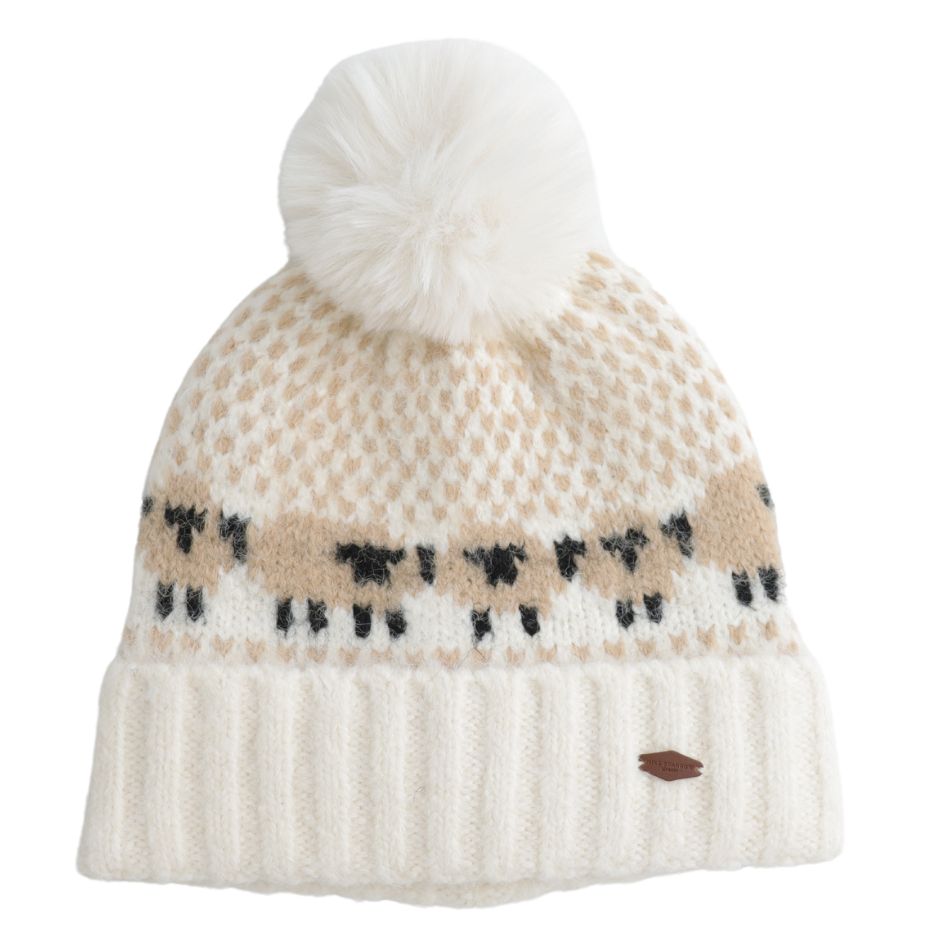 Miss Sparrow Sheep Hat Cream Soft Cozy Winter