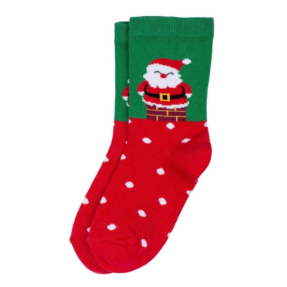Joe Cool Santa socks in festive red and green, children’s size 7 to 8 Joe Cool Santa socks in festive red and green, children’s size 7 to 8