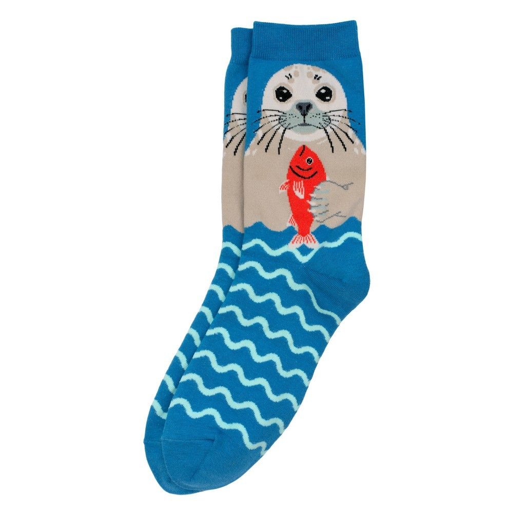 JOE COOL Seal Socks Soft Cotton Mix Blue JOE COOL Seal Socks Soft Cotton Mix Blue