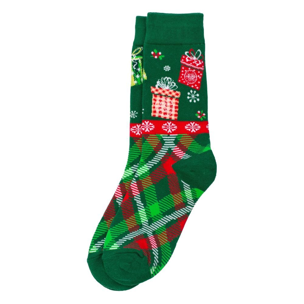 JOE COOL Tartan Christmas Gifts Socks Soft Cotton Mix Green JOE COOL Tartan Christmas Gifts Socks Soft Cotton Mix Green