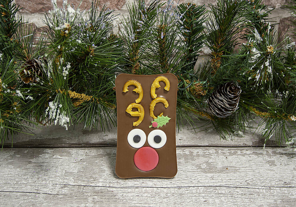 Christmas Reindeer Milk Chocolate Bar