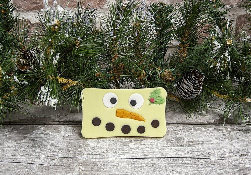 Christmas Snowman White Chocolate Bar