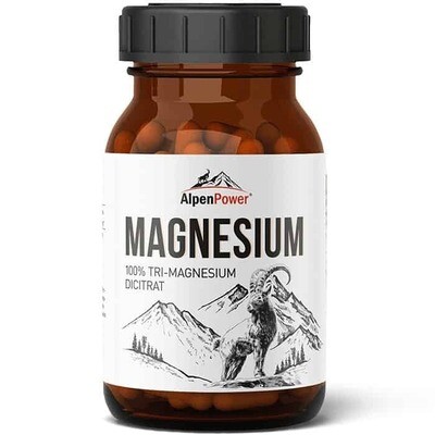 Magnesium (Tri-Magnesium Dicitrat) – 120 Kapseln