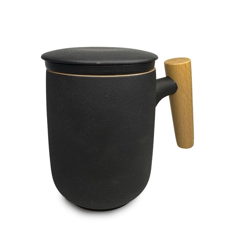 Aura Nordic Wood - Tasse mit Filter - Schwarz Aura Nordic Wood - Tasse mit Filter - Schwarz