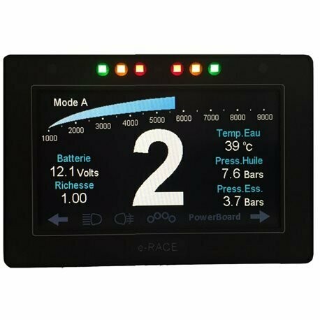 dashboard E-RACE can display