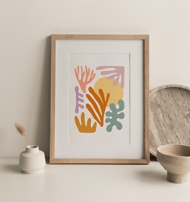 Seagrass and Sun Print