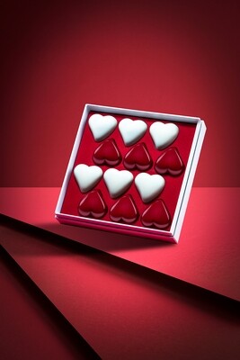Coffret de 12 coeurs