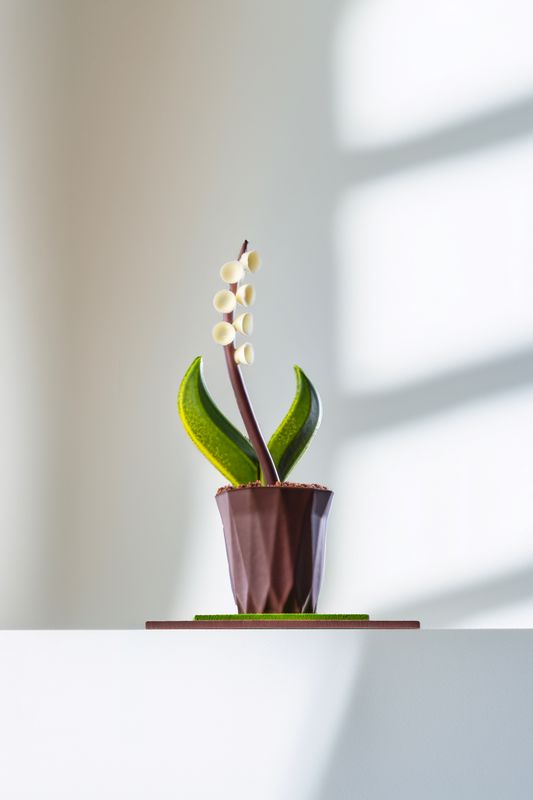 Brin de muguet en chocolat