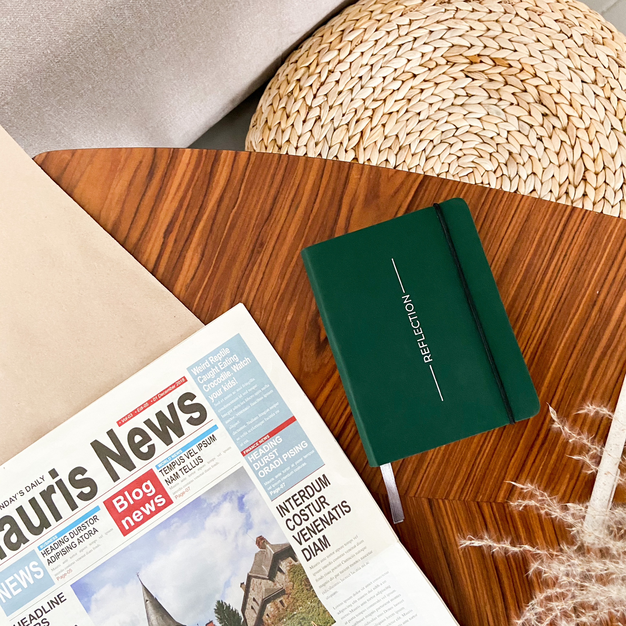 Зелёный еженедельник Aesthetic А6 (распродажа)