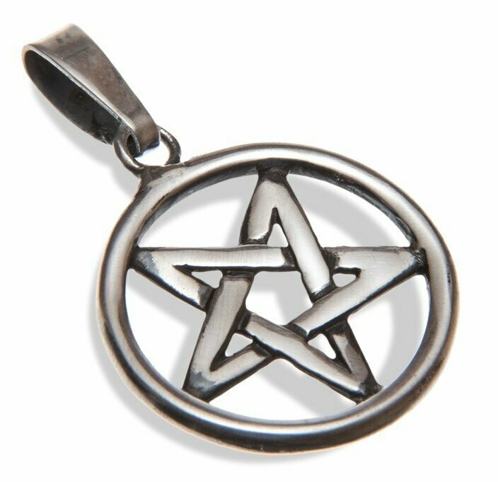 Medium Inverted Pentagram Pendant with Loose Bail