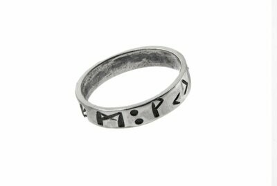 4mm Hand Stamped Ring, made from Recycled Sterling Silver
