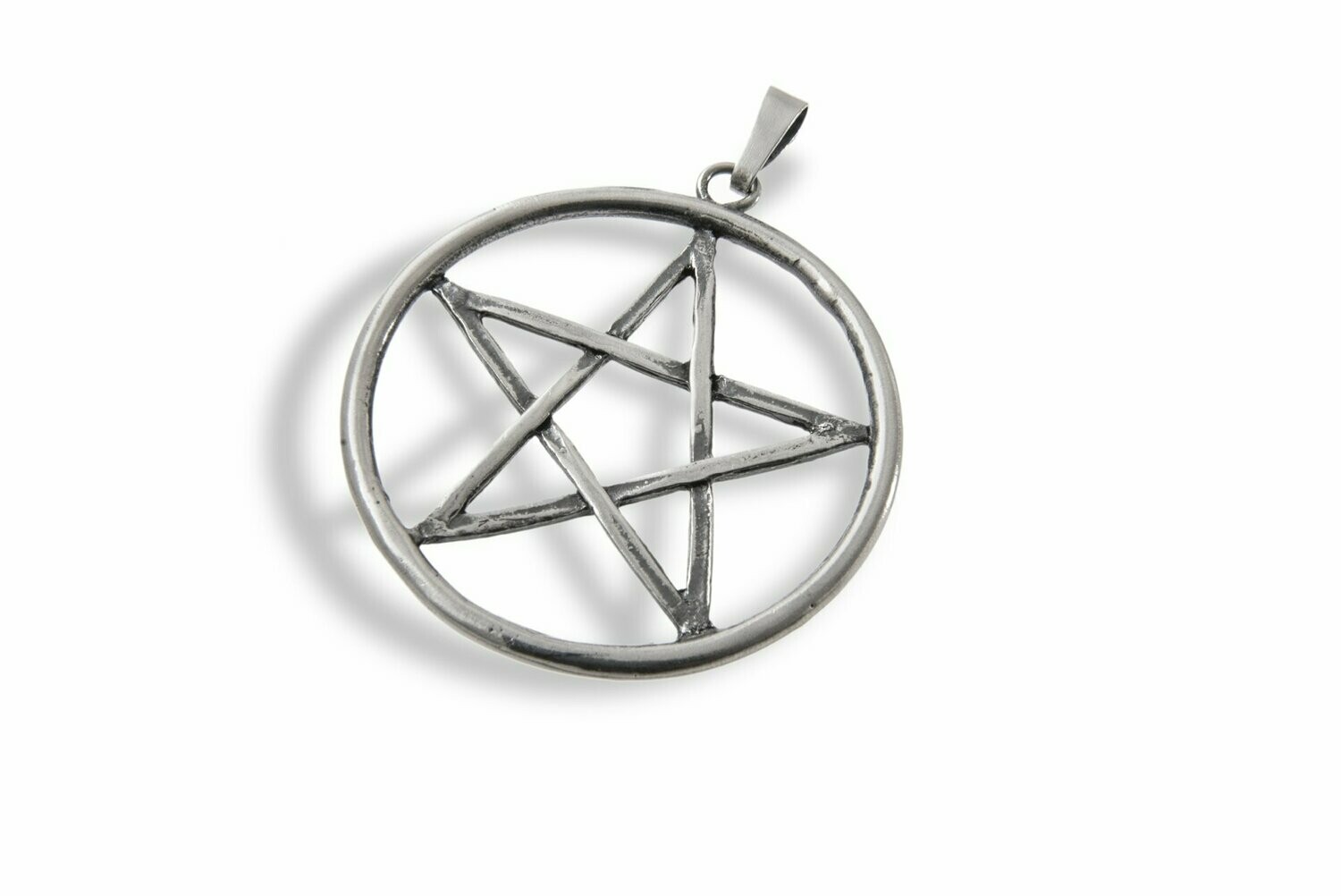 Extra Large Handmade Eco Silver Pentagram Pendant