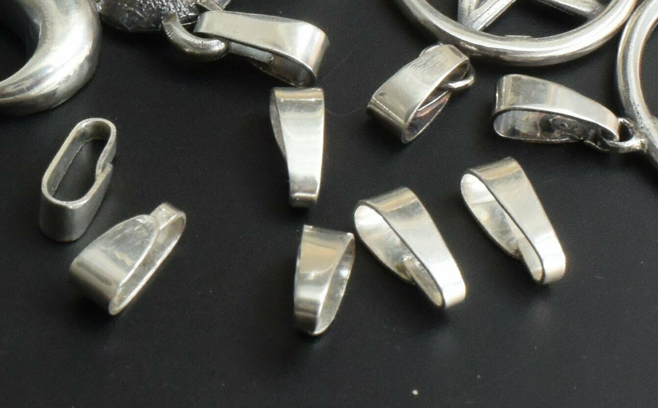 Large, recycled Sterling Silver Bail