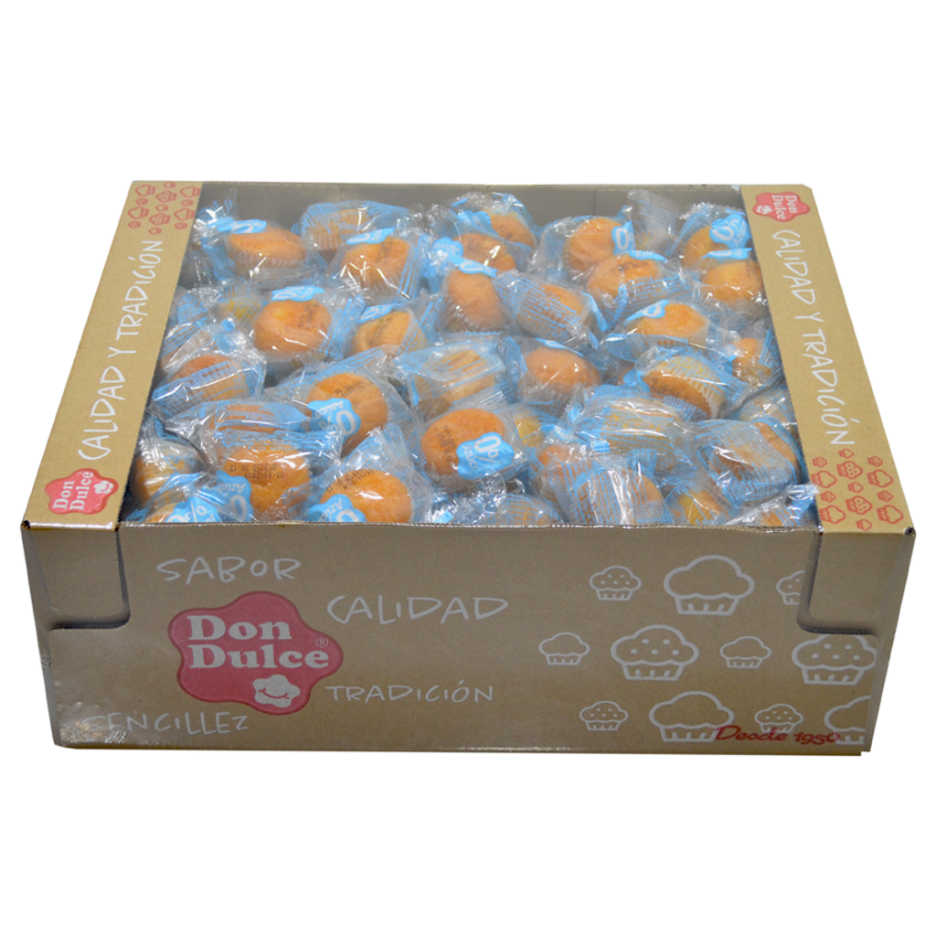 Mini Magdalenas 0% Azúcar Envueltas Individualmente - Caja 2,5 kg