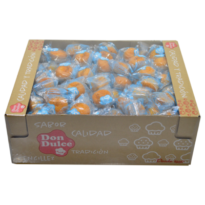 Mini Magdalenas 0% Azúcar Envueltas Individualmente - Caja 2,5 kg
