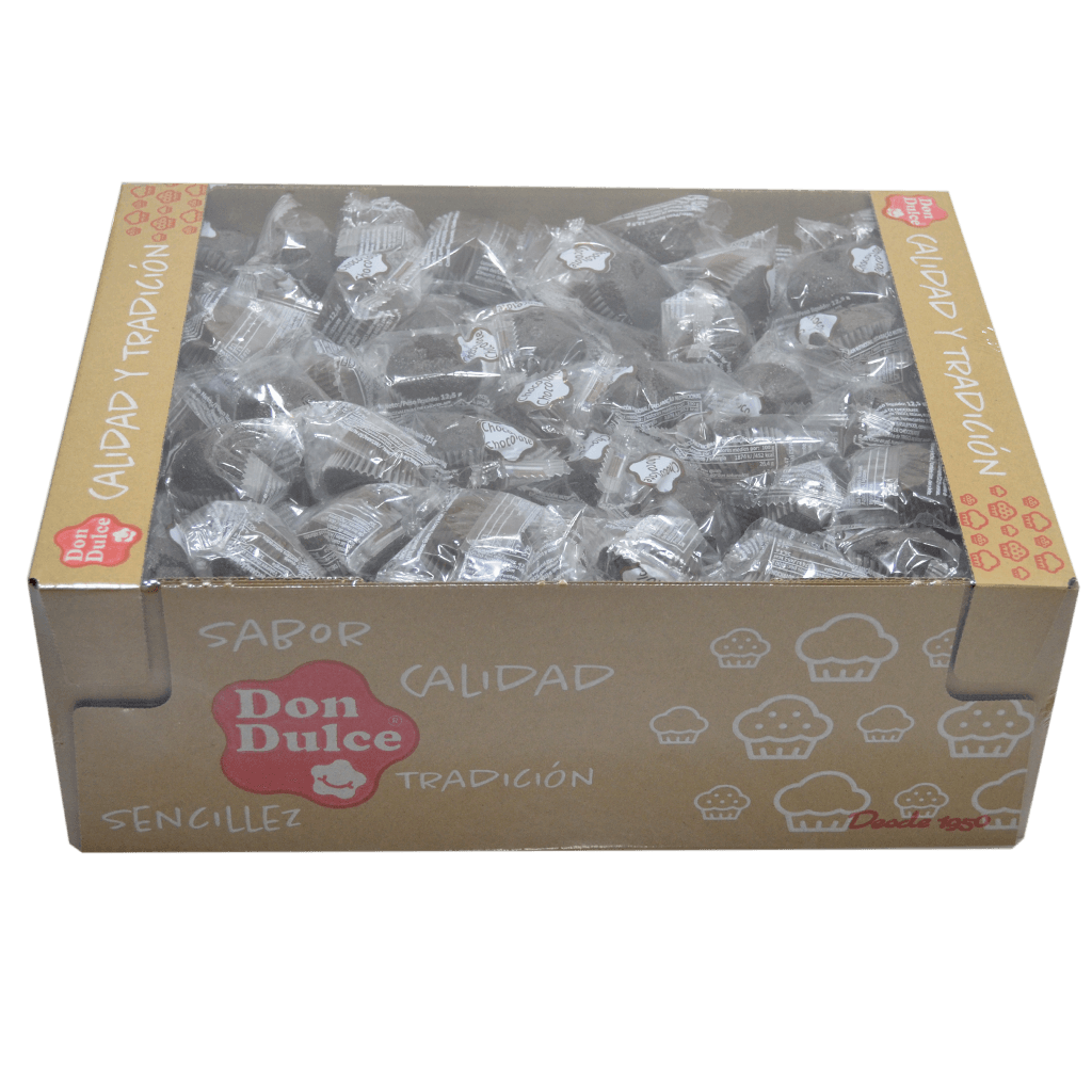 Mini Magdalenas Dos Chocolates Envueltas Individualmente - Caja 2,5 kg