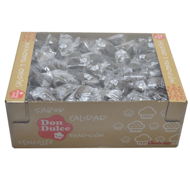 Mini Magdalenas Dos Chocolates Envueltas Individualmente - Caja 2,5 kg