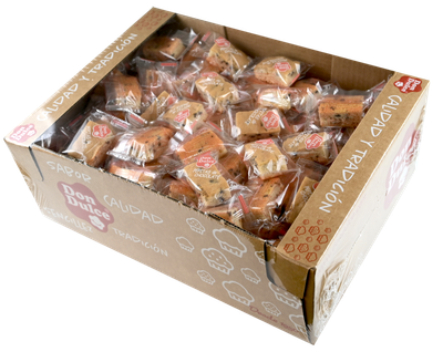 Mini Bizcochos con Pepitas de Chocolate Envueltos Individualmente - Caja 2,2 kg