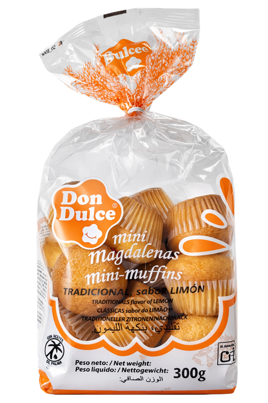 Mini Magdalenas Tradicional 300g - Caja 8 bolsas