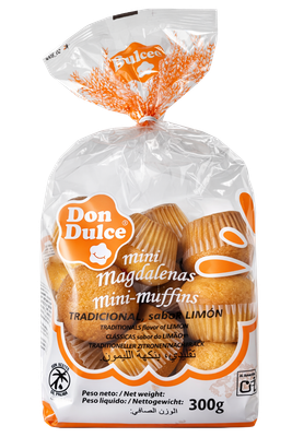 Mini Magdalenas Tradicional 300g - Caja 8 bolsas Mini Magdalenas Tradicional 300g - Caja 8 bolsas