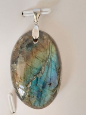 LABRADORITE pendentif ovale