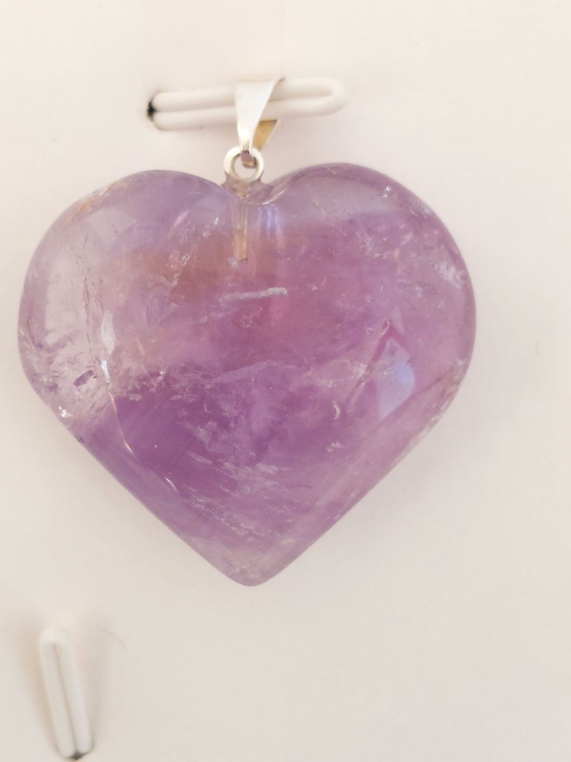 AMETHYSTE pendentif cœur