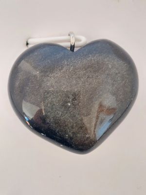 OBSIDIENNE DOREE pendentif cœur