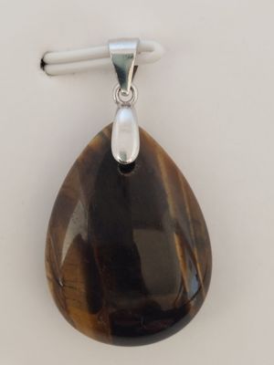 OEIL DE TIGRE pendentif goutte