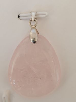 QUARTZ ROSE pendentif