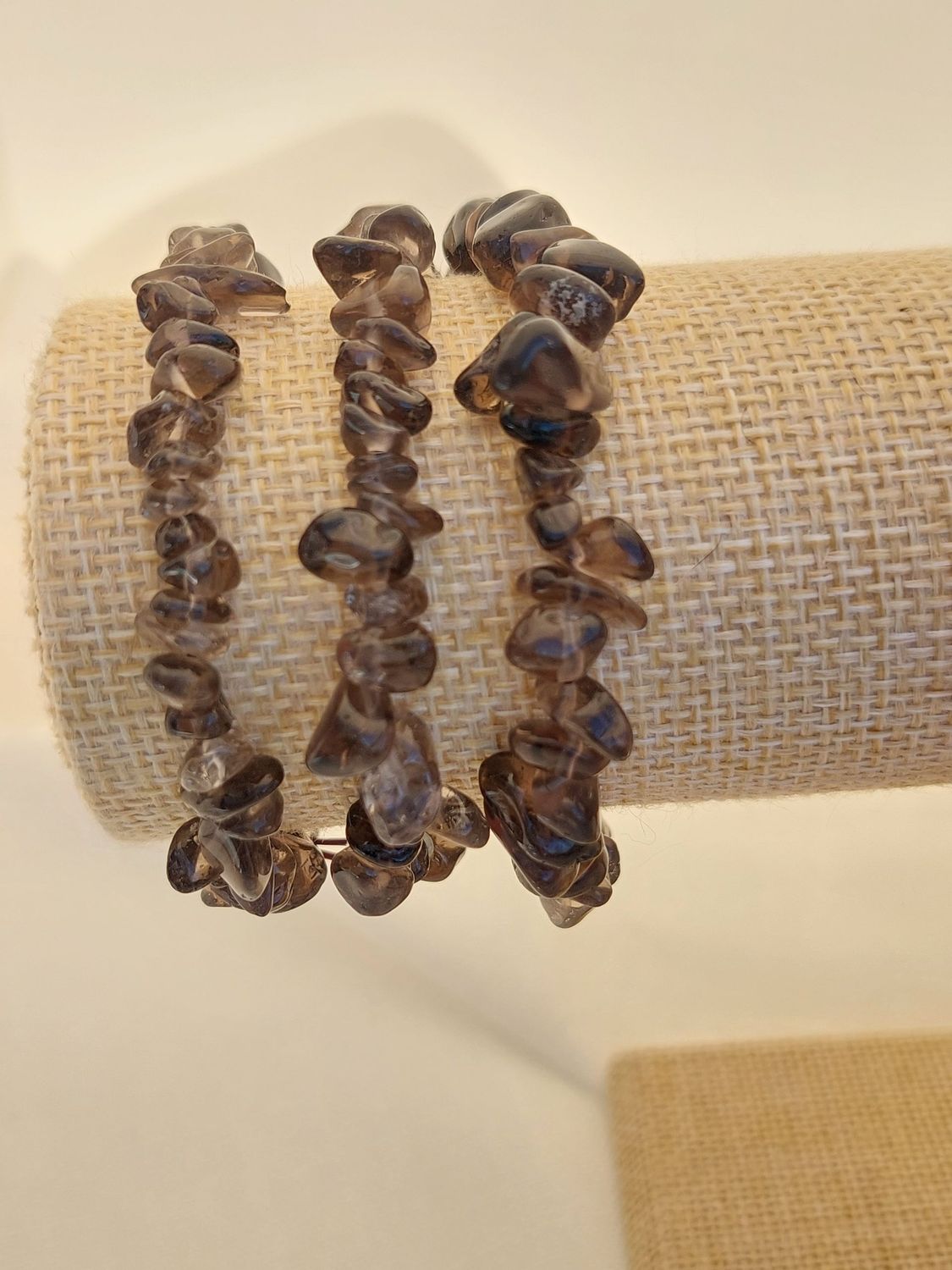 QUARTZ FUME bracelet baroque