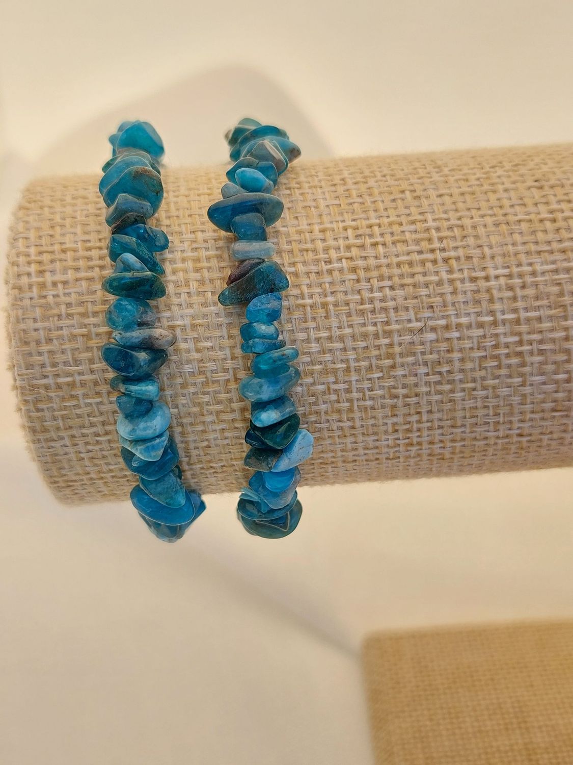 APATITE BLEUE bracelet baroque